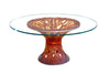 Daum Art Glass Daum Crystal Vegetal Table - Amber