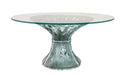Daum Art Glass Daum Crystal Vegetal Table - Grey Blue