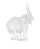 Daum Art Glass Daum Crystal White elephant by Jean-François Leroy