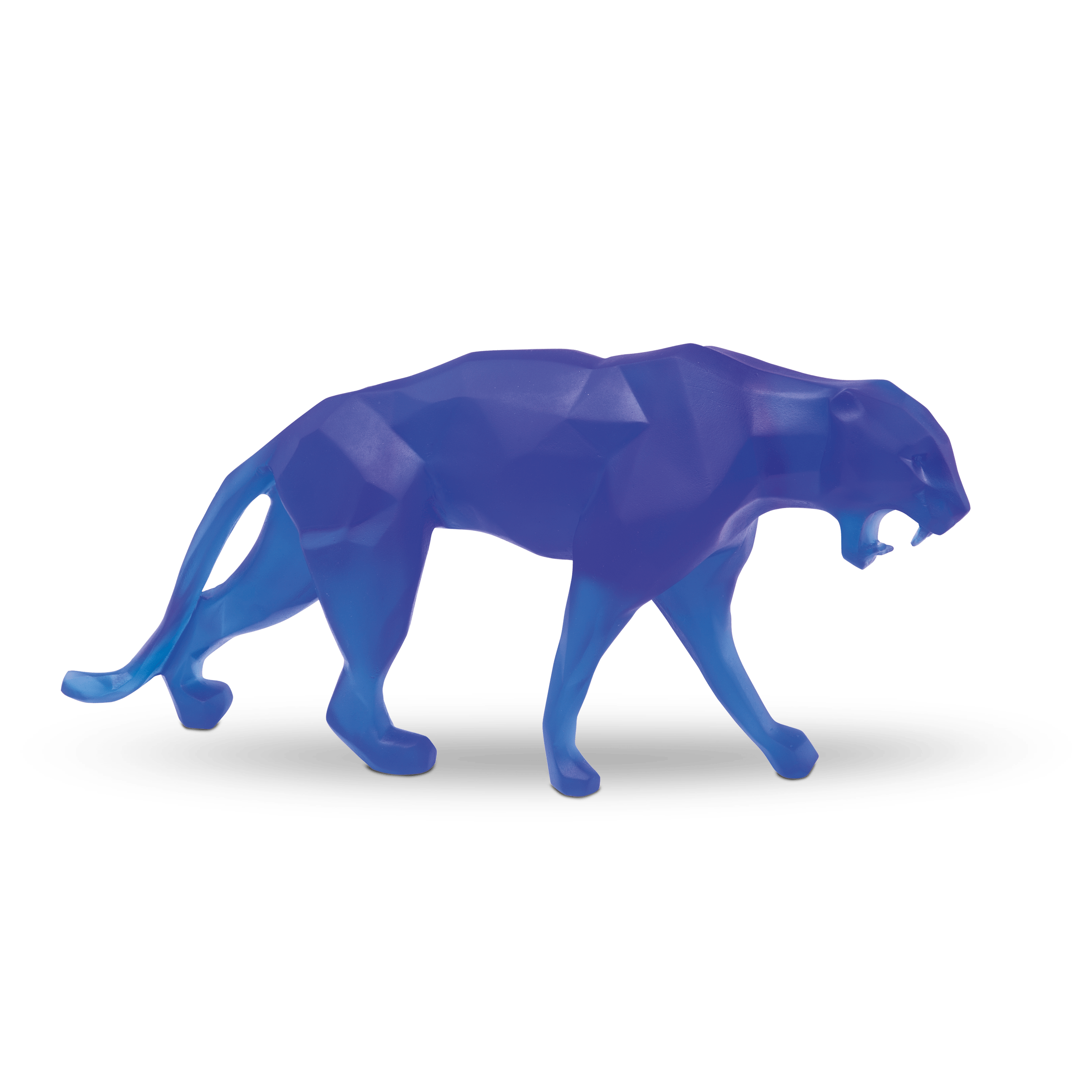 Daum Art Glass Daum Crystal Wild Panther by Richard Orlinski - Blue