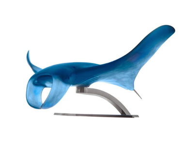 Daum Art Glass Daum Crystal XL Manta Ray by Umberto Nuzzo