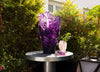 Daum Art Glass Daum Magnum Violet Camellia Vase