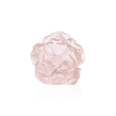 Daum Art Glass Daum Pink Camellia Decorative Flower