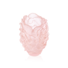 Daum Art Glass Daum Small Pink Camellia Vase