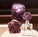 Daum Art Glass Daum Small Violet Camellia Vase