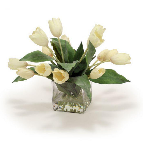 Waterlook® Elegant Cream White Tulip Floral in Vase