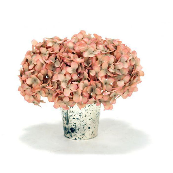 Waterlook® Pink Hydrangeas in Mercury Glass Vase