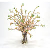 Waterlook® Pink Pear Blossoms in Glass Cylinder