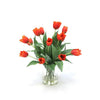 Waterlook® Red Orange Tulips In Glass