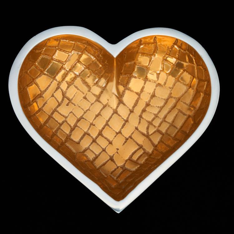 Inspired Generations Giftware CROCO HEART - GOLD: 100198-GLDCRO