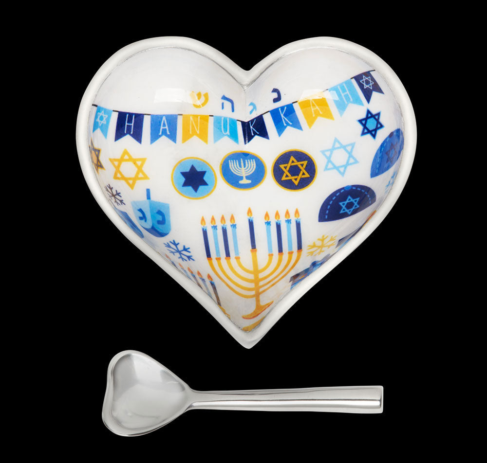 Inspired Generations Giftware Inspired Generations Happy Hanukkah Heart with Heart Spoon