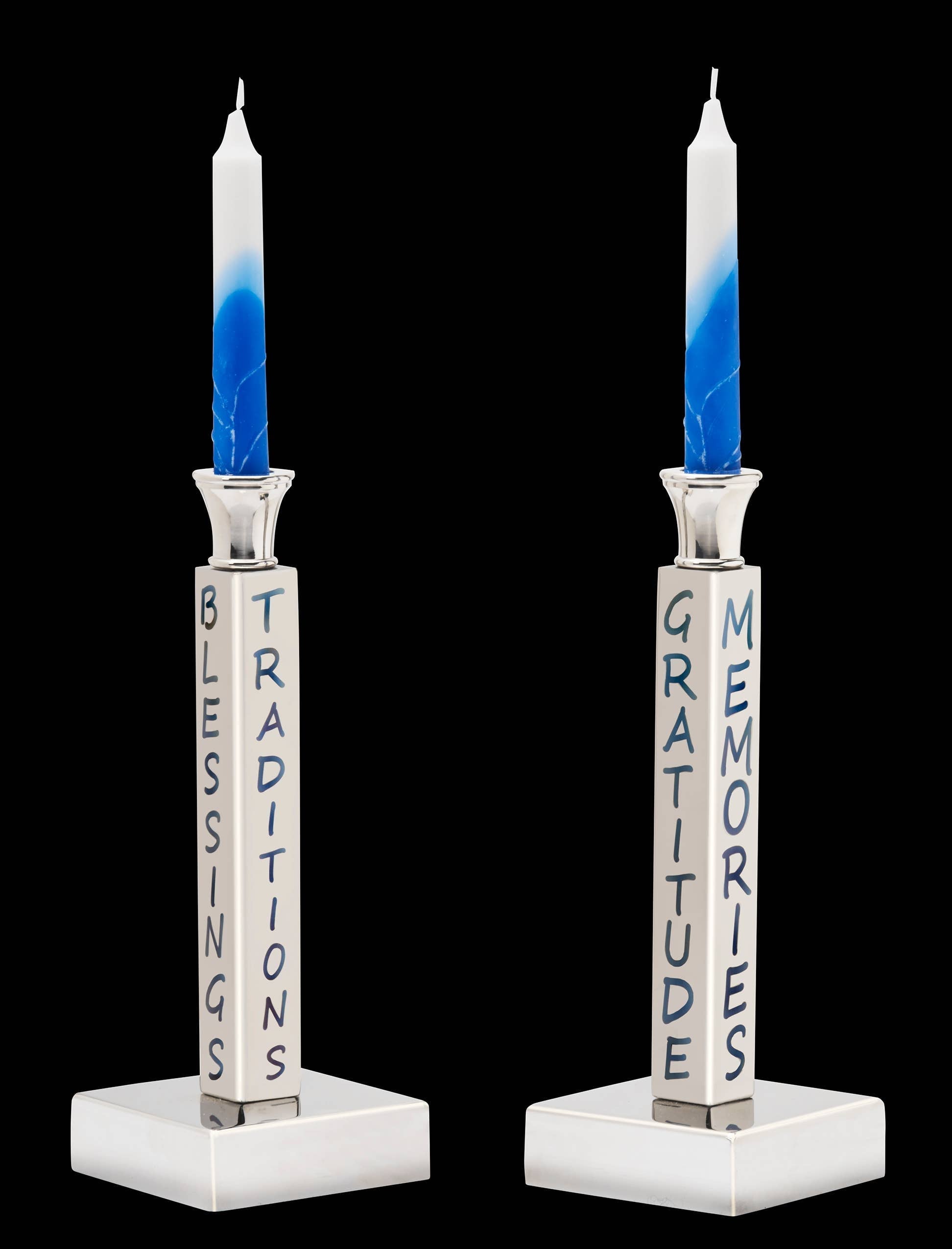 Inspired Generations Giftware Inspired Generations Peace, Love & Shabbat Candlesticks