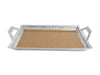 Julia Knight Classic 21" Beveled Tray w/Handles Toffee