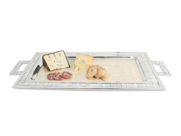 Julia Knight Classic 25" Rectangular Tray w/Handles Snow