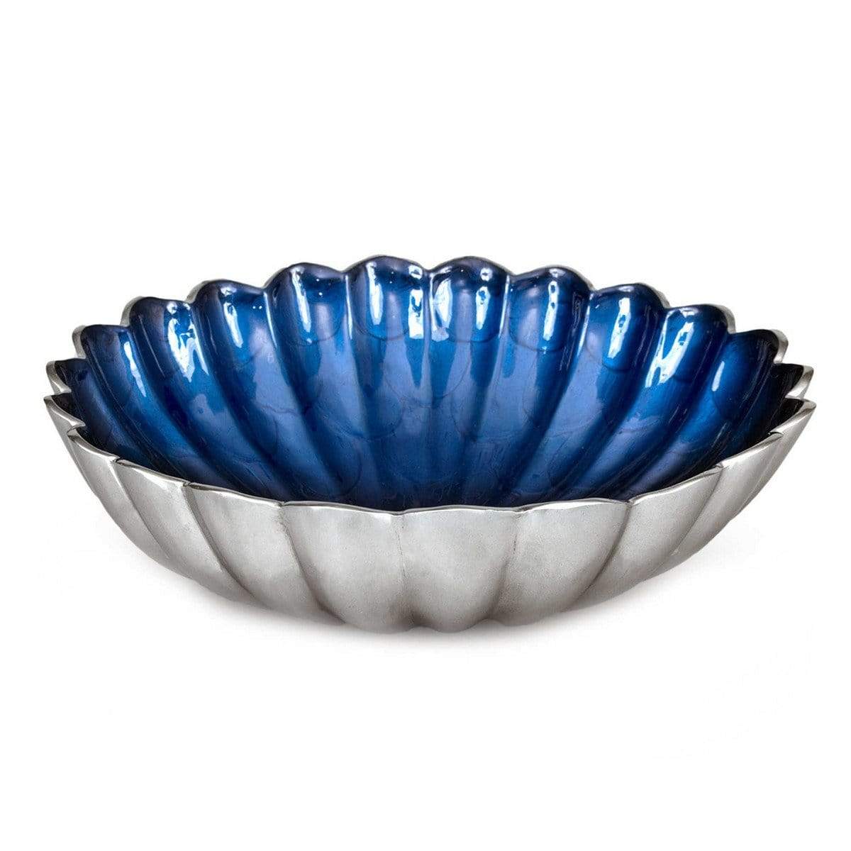 Julia Knight Serveware Julia Knight Peony 12" Round Deep Bowl Sapphire