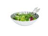 Julia Knight Peony 15" Round Bowl Platinum
