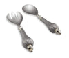 Julia Knight Serveware Julia Knight Peony Salad Servers Platinum