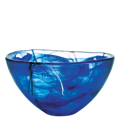 Kosta Boda Art Glass Kosta Boda Contrast Bowl, Blue