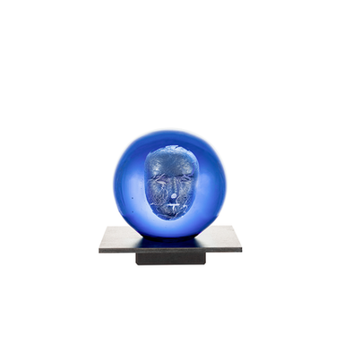 Kosta Boda Art Glass Kosta Boda Headman Blue AC -20