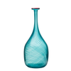 Kosta Boda Art Glass Kosta Boda Red Rim Red Rim Bottle (green)