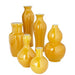 Legend of Asia Giftware Legend of Asia Assorted Vases Set of 6 - Yellow