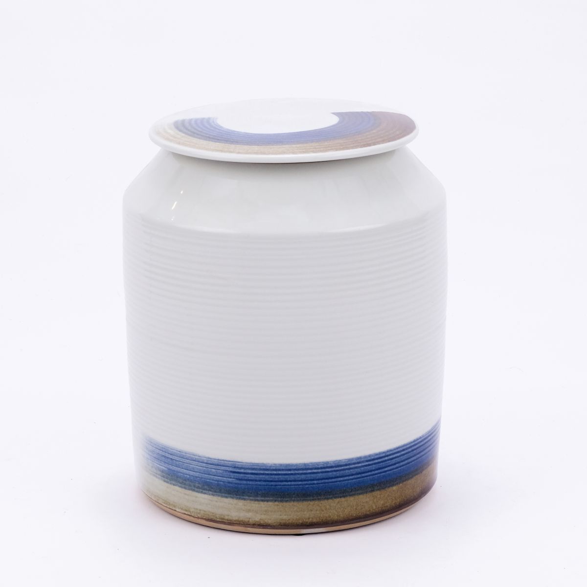 Legend of Asia Giftware Legend of Asia B&W Brushstroke Surrounding Cylinder Jar - Tall