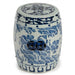 Legend of Asia Giftware Legend of Asia B&W Carved Dragon Garden Stool