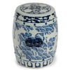 Legend of Asia Giftware Legend of Asia B&W Carved Dragon Garden Stool