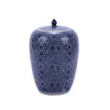 Legend of Asia Giftware Legend of Asia B&W Cluster Flower Ginger Jar - L