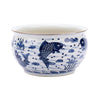 Legend of Asia Giftware Legend of Asia B&W Fish Motif Orchid Bowl