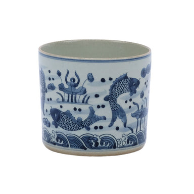 Legend of Asia Giftware Legend of Asia B&W Fish Orchid Pot