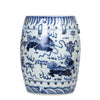 Legend of Asia Giftware Legend of Asia B&W Garden Stool Lion Motif