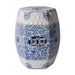 Legend of Asia Giftware Legend of Asia B&W Hexagonal Lotus Stool