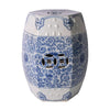Legend of Asia Giftware Legend of Asia B&W Hexagonal Lotus Stool