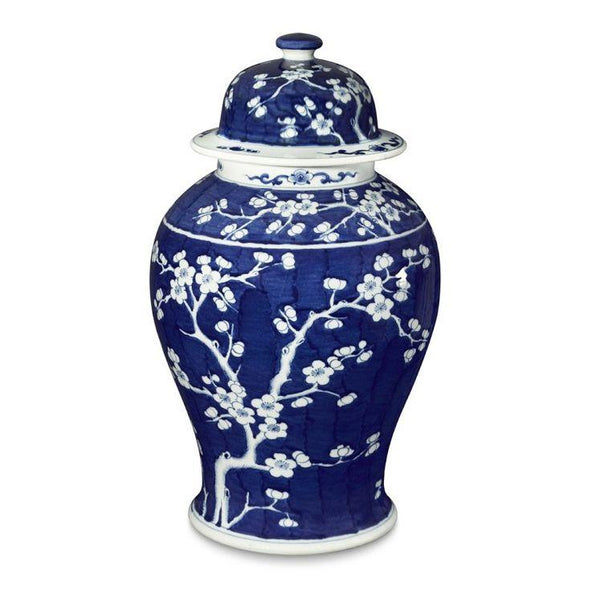 Legend of Asia Giftware Legend of Asia B&W Plum Tree Temple Jar