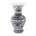 Legend of Asia Giftware Legend of Asia B&W Twisted Lotus Baluster Vase