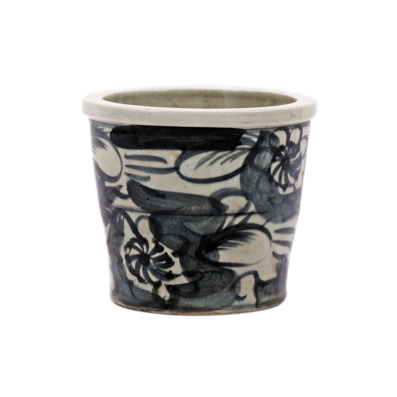 Legend of Asia Giftware Legend of Asia Black SIlla Orchild Pot Twisted Flower