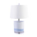 Legend of Asia Giftware Legend of Asia Blue And White Brushstroke Tea Jar Large Table Lamp
