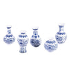 Legend of Asia Giftware Legend of Asia Blue and White Curly Vine Bud Vases - Set of 5