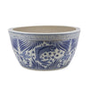 Legend of Asia Giftware Legend of Asia Blue And White Fish Lotus Bowl WIth Greek Key Trim