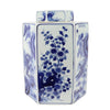 Legend of Asia Giftware Legend of Asia Blue And White Hex Village Flower Jar