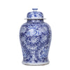 Legend of Asia Giftware Legend of Asia Blue And White Peony Vine Temple Jar