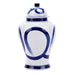 Legend of Asia Giftware Legend of Asia Blue And White Porcelain Brushstroke Temple Jar - Large