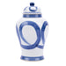 Legend of Asia Giftware Legend of Asia Blue And White Porcelain Brushstroke Temple Jar - Small