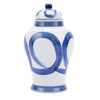 Legend of Asia Giftware Legend of Asia Blue And White Porcelain Brushstroke Temple Jar - Small