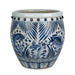 Legend of Asia Giftware Legend of Asia Blue And White Porcelain Drum Nail Fish Pot