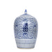 Legend of Asia Giftware Legend of Asia Blue And White Porcelain Floral Double Happiness Ginger Jar