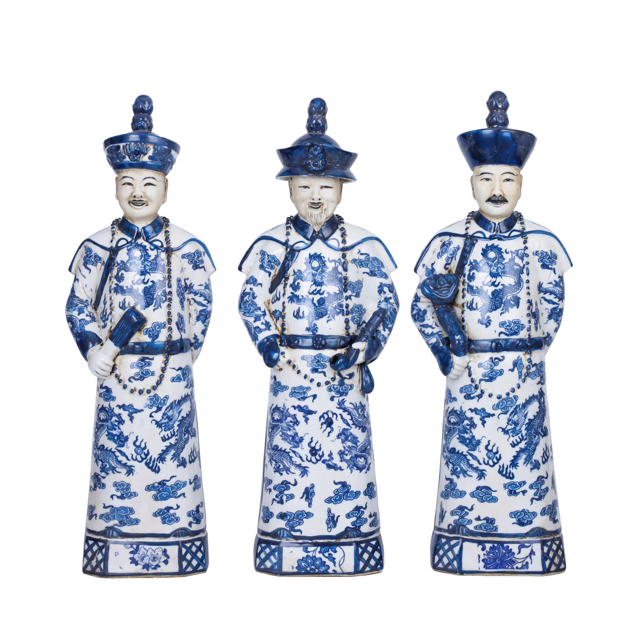 Legend of Asia Giftware Legend of Asia Blue And White Qing Emperors of 3 Generations Large - Set