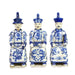 Legend of Asia Giftware Legend of Asia Blue And White Sitting Qing Emperors of 3 Generations - Set