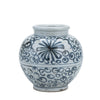 Legend of Asia Giftware Legend of Asia Blue And White Small Jar Sea Flower